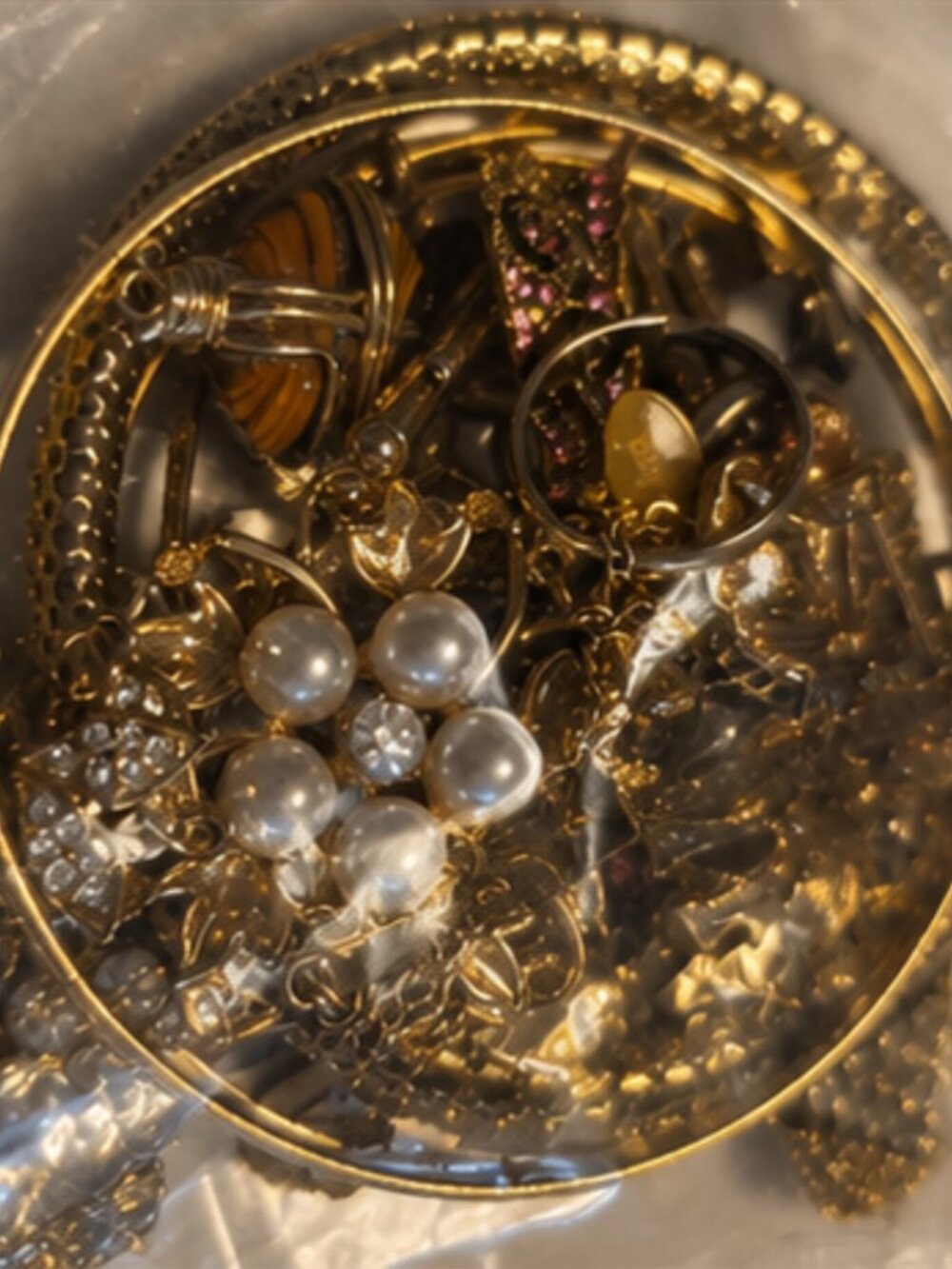 Gold Tone Jewelry Mystery Bundle | Wearable Vintage & Modern Costume Jewelry - Picture 2 of 2